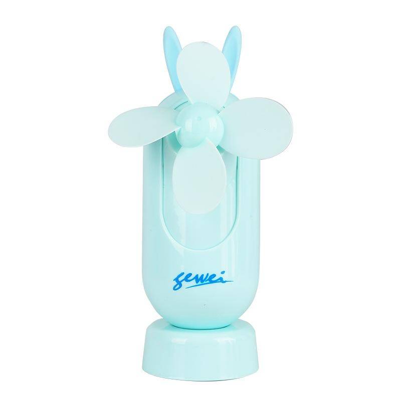 Portable USB Charging Silent Handheld Fan(Blue)