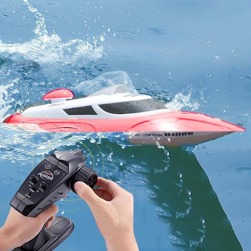 HongXunJie HJ806 2.4Ghz Water Cooling High Speed Racing Boats with Remote Controller, Auto Flip F...