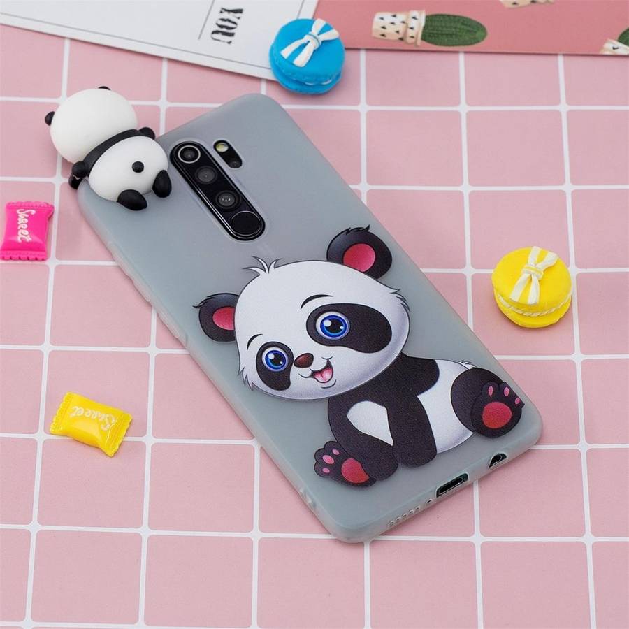 For Xiaomi Redmi Note 8 Pro Shockproof Cartoon TPU Protective Case(Panda)