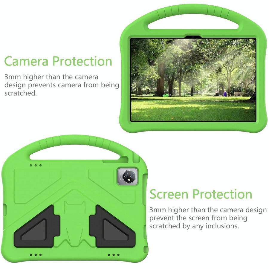 For Blackview Tab 7 WiFi 2022 EVA Shockproof Tablet Case with Holder(Green)