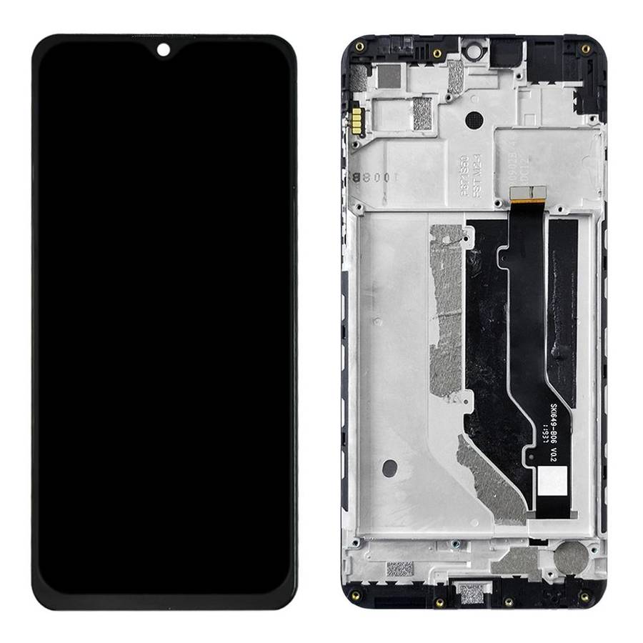 OEM LCD Screen for ZTE Blade 20 Smart / V1050 Digitizer Full Assembly with FrameBlack)