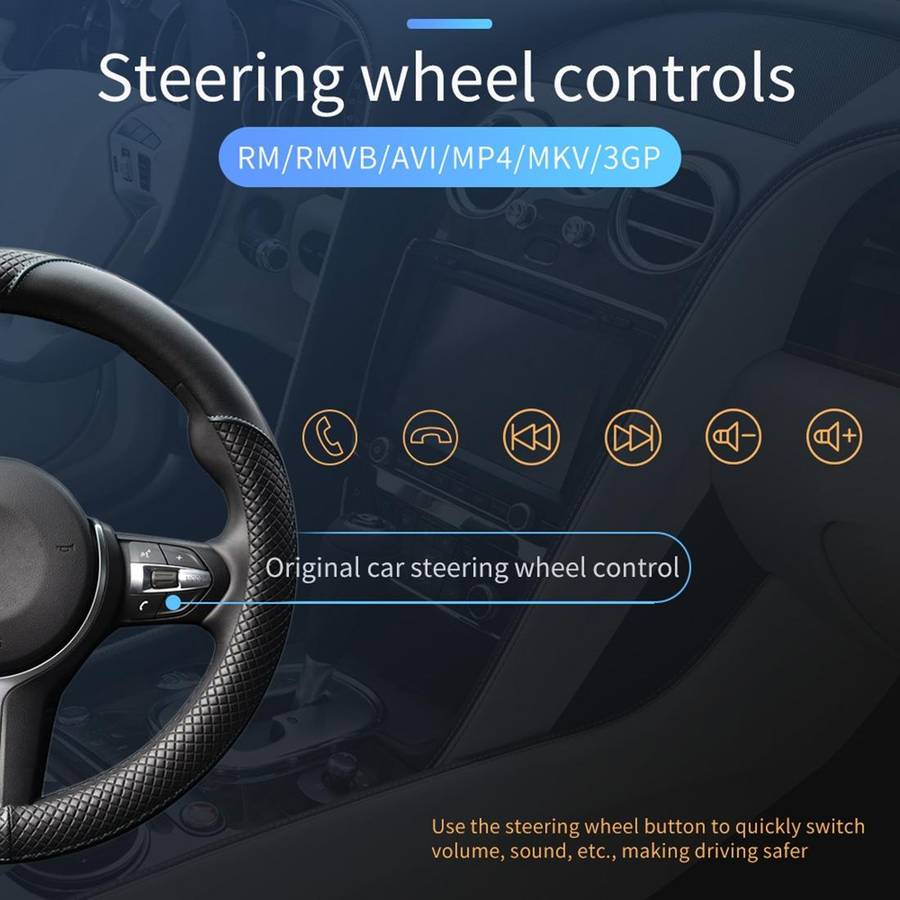 T100 7 inch HD Universal Car Radio Receiver MP5 Player, Support FM & AM & RDS & Bluetooth & Phone...