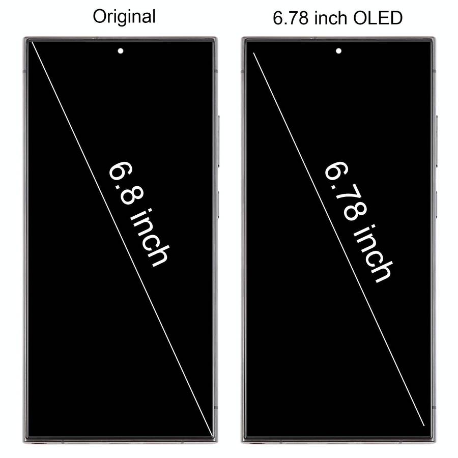 For Samsung Galaxy S24 Ultra SM-S928B 6.78 inch OLED LCD Screen Digitizer Full Assembly with Fram...