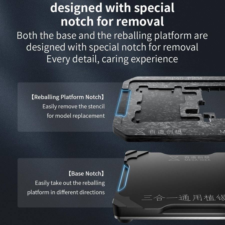 Base Qianli Mega-idea Multi-functional Middle Frame Positioning BGA Reballing Platform