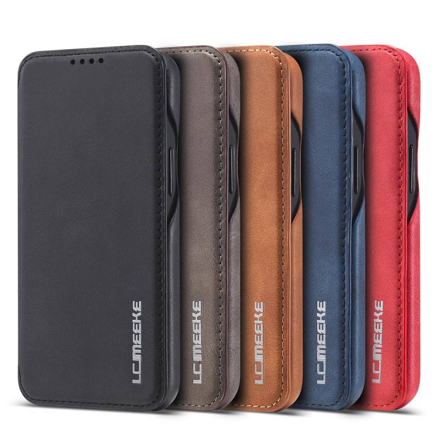For iPhone 12 mini LC.IMEEKE Hon Ancient Series Horizontal Flip Leather Case with Holder & Card S...