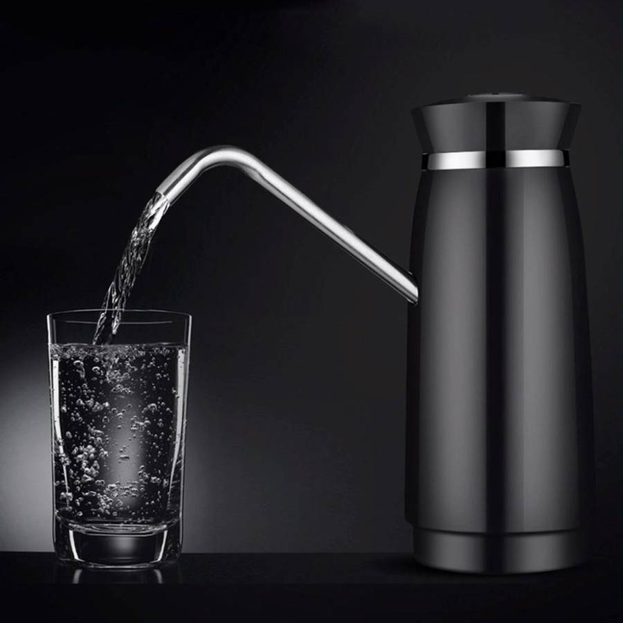 Stainless Steel Automatic Electric Portable Water Pump Dispenser Water Feeder Gallon Drinking Bot...