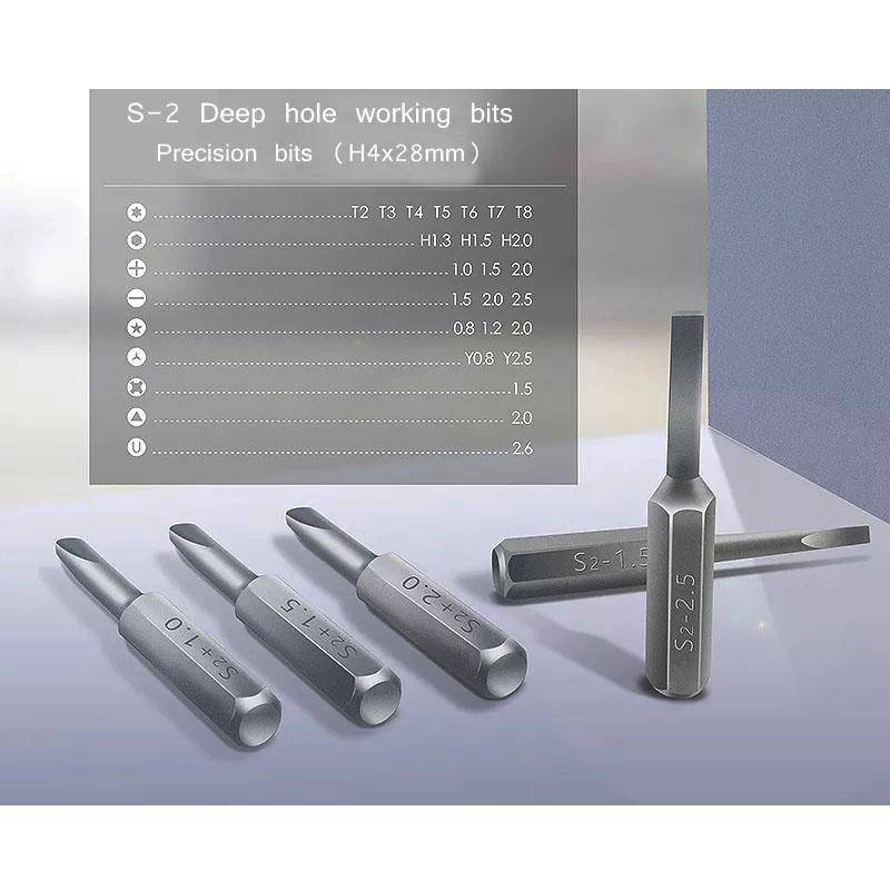 JAKEMY JM-8168 24 in 1 Precision Magnetic Screwdriver Kit with Deep Hole Screw Bits