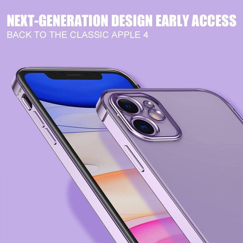 For iPhone SE 2022 / SE 2020 Magic Cube Plating TPU Protective Case(Black)