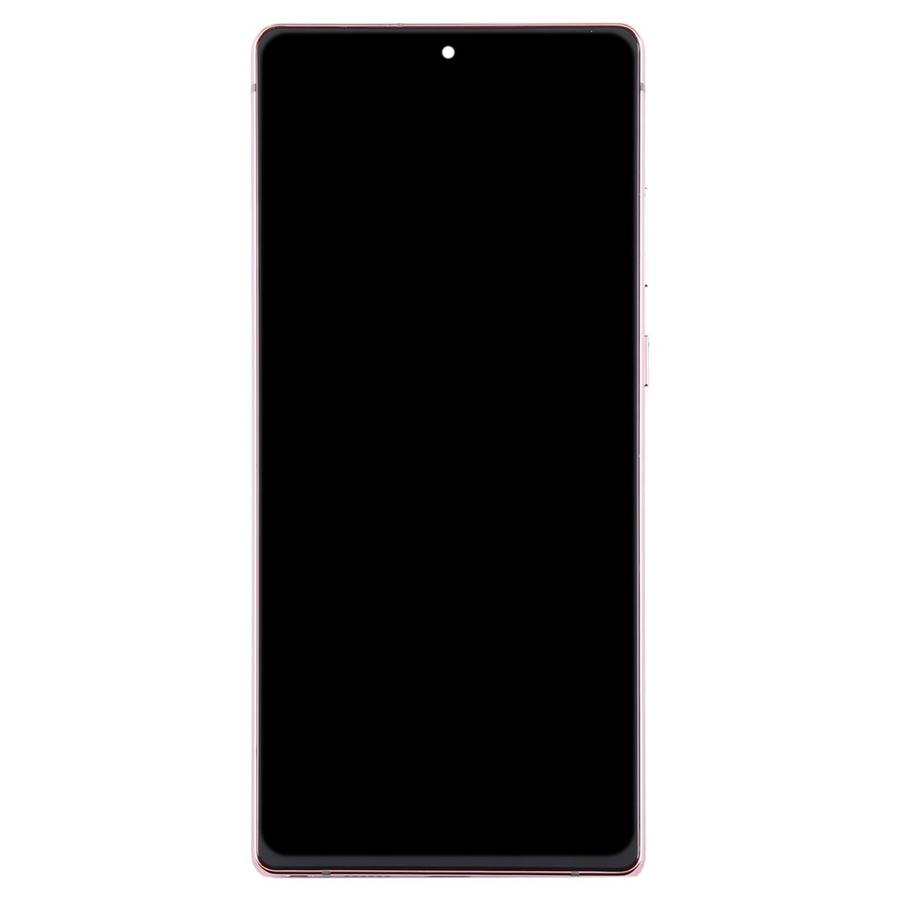 For Samsung Galaxy Note20 SM-N980 6.67 inch OLED LCD Screen Digitizer Full Assembly with Frame(Pink)