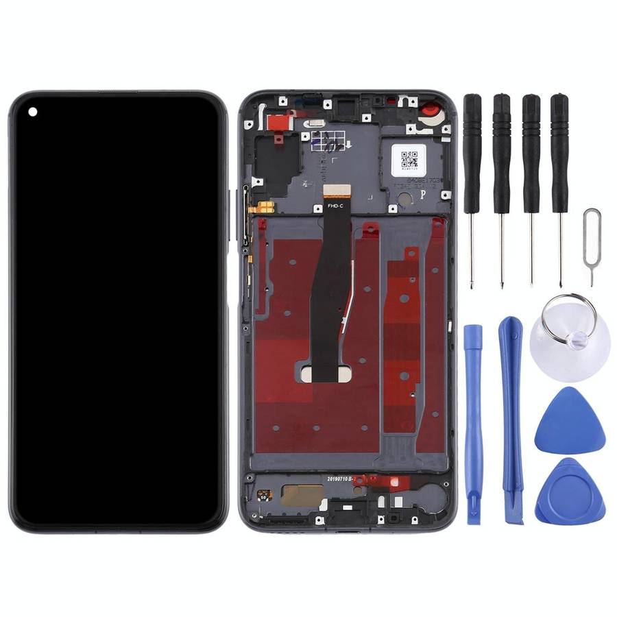 OEM LCD Screen for Huawei Honor 20 Digitizer Full Assembly with Frame(Black)
