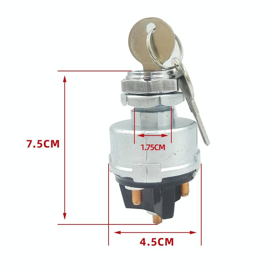 Engineering Vehicle General Modified 4-position Ignition Starter Switch