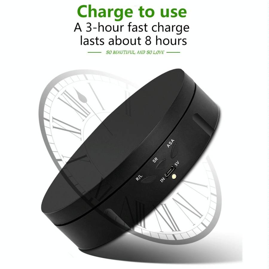 14.6cm USB Electric Rotating Turntable Display Stand Video Shooting Props Turntable for Photograp...