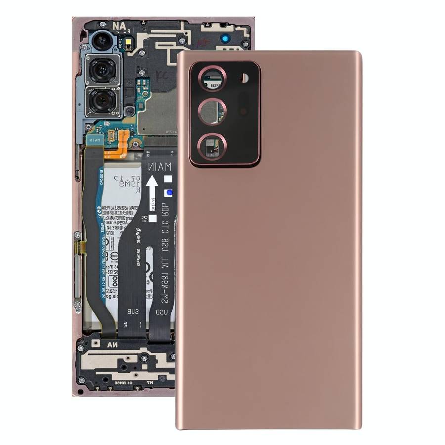 For Samsung Galaxy Note20 Ultra Battery Back Cover with Camera Lens Cover (Rose Gold)