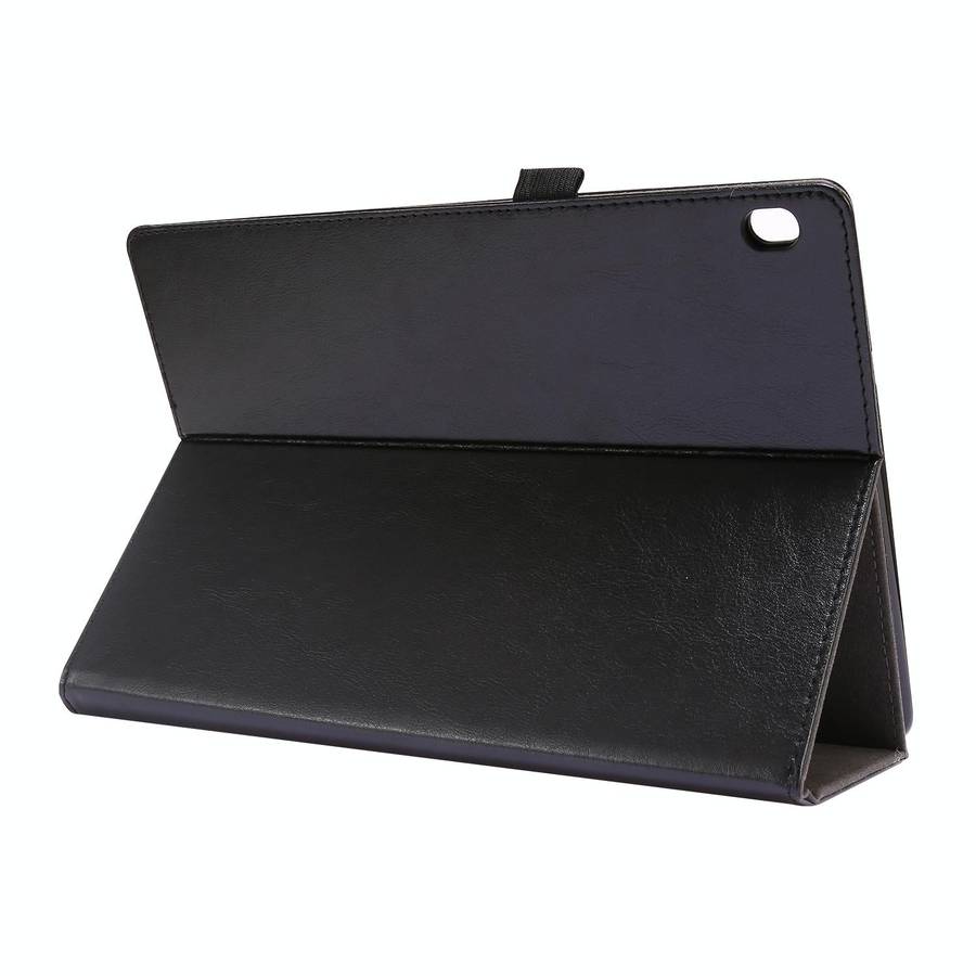 For Lenovo Tab M10 Crazy Horse Texture Horizontal Flip Leather Case with 2-folding Holder & Card ...