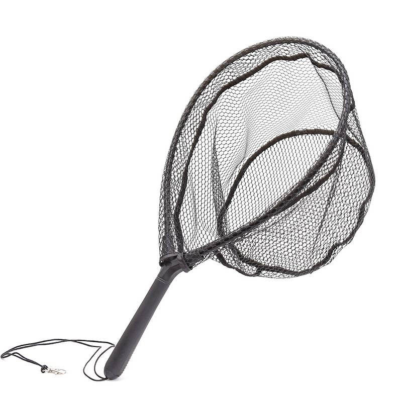 LEO 27560 Hanging Plastic Flying Fishing Handwriting Net Single Section Fish Net(Black)