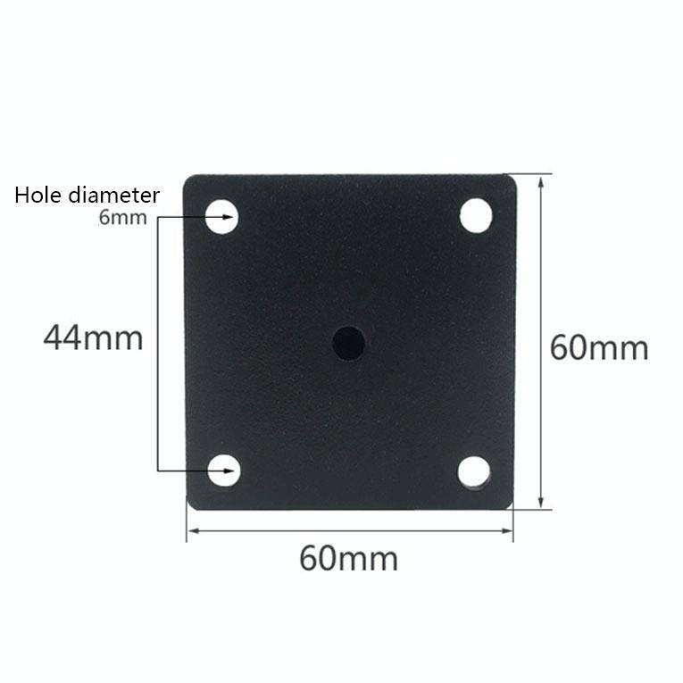 LH-TJ003 Adjustable Stainless Steel Round Tube Furniture Legs, Height: 21cm(Brushed Gold)