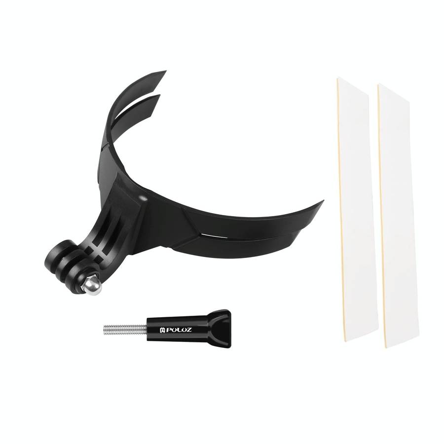 PULUZ Bending Action Camera Motorcycle Helmet Chin Mount (Black)