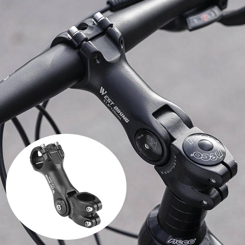 WEST BIKING Mountain Bike Adjustable Handlebar Angle Riser Handlebar Lift Accessories 31.8x85mm