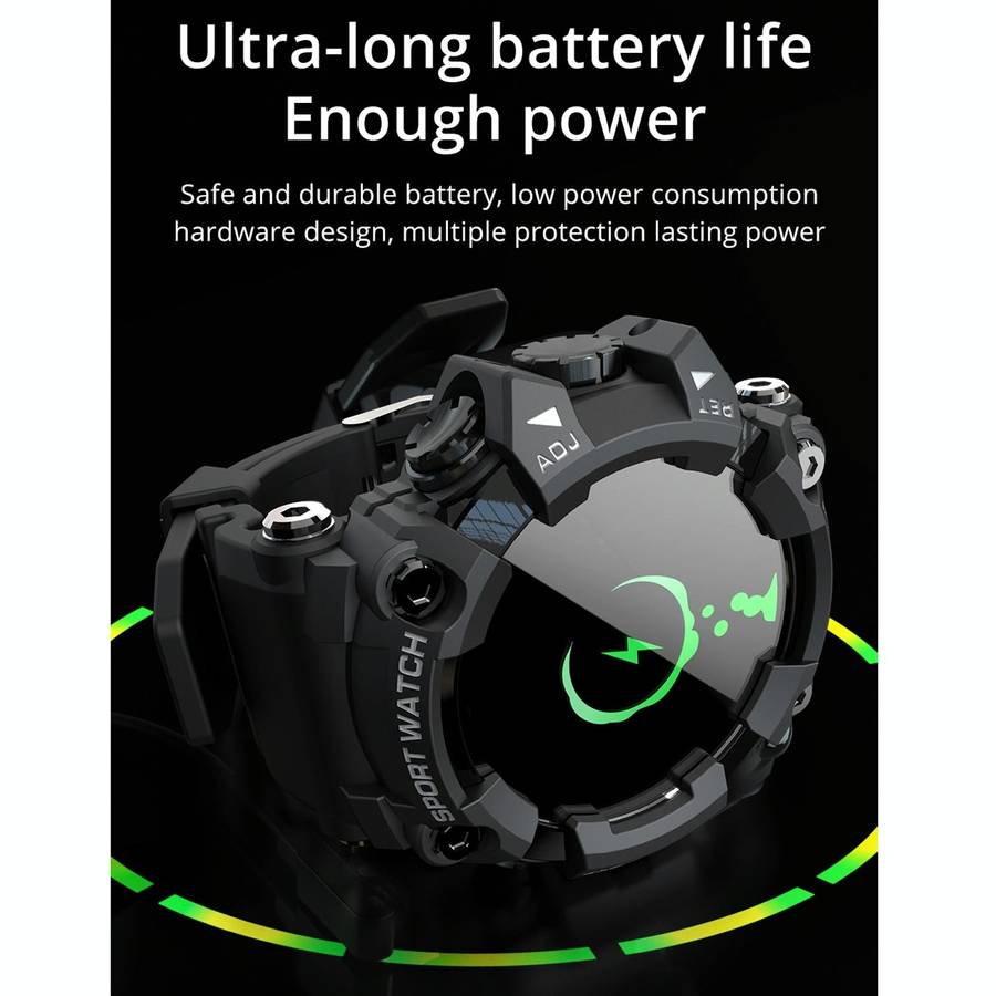 Lokmat ATTACK 1.28 inch TFT LCD Screen Smart Watch, Support Sleep Monitor / Heart Rate Monitor / ...