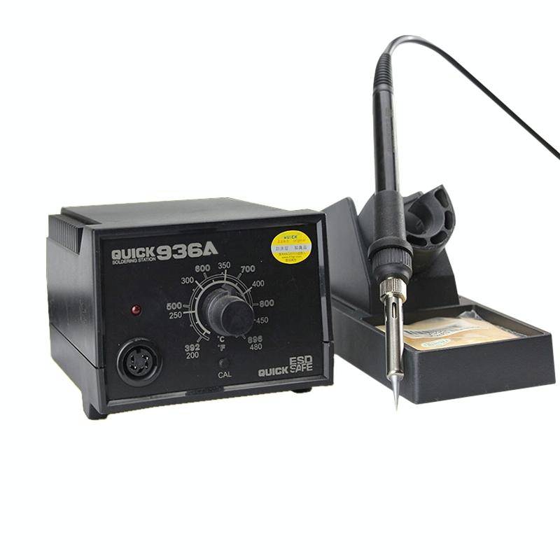 4 in 1 QUICK 936A 220V 60W Soldering Station Constant Temperature Soldering Iron Soldering Tool, ...