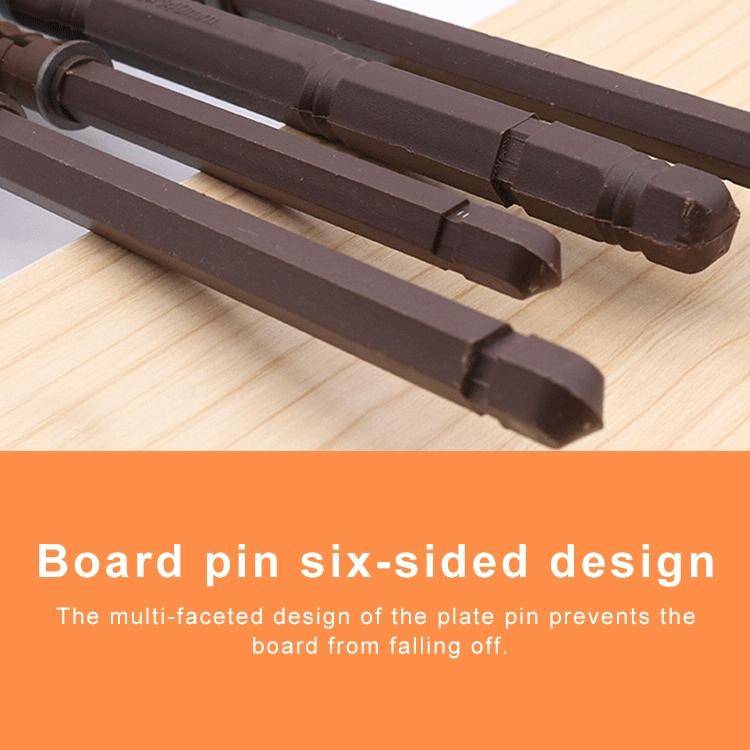 10 PCS Concealed Layer Board Pin Wall Bookshelf Invisible Bulkhead Nail, 10x145mm