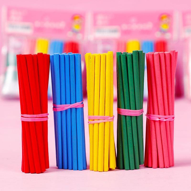 Counting Sticks Counter Teaching Aids Kindergarten Puzzle Wooden Colorful Counting Sticks