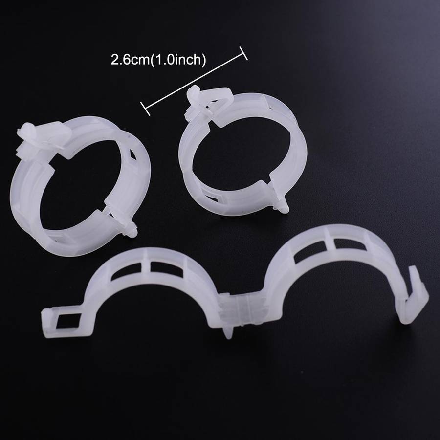500 PCS 25mm Plastic Fixed Tie Clip Hanging Crane Folder Vines Plant Fixed Clip