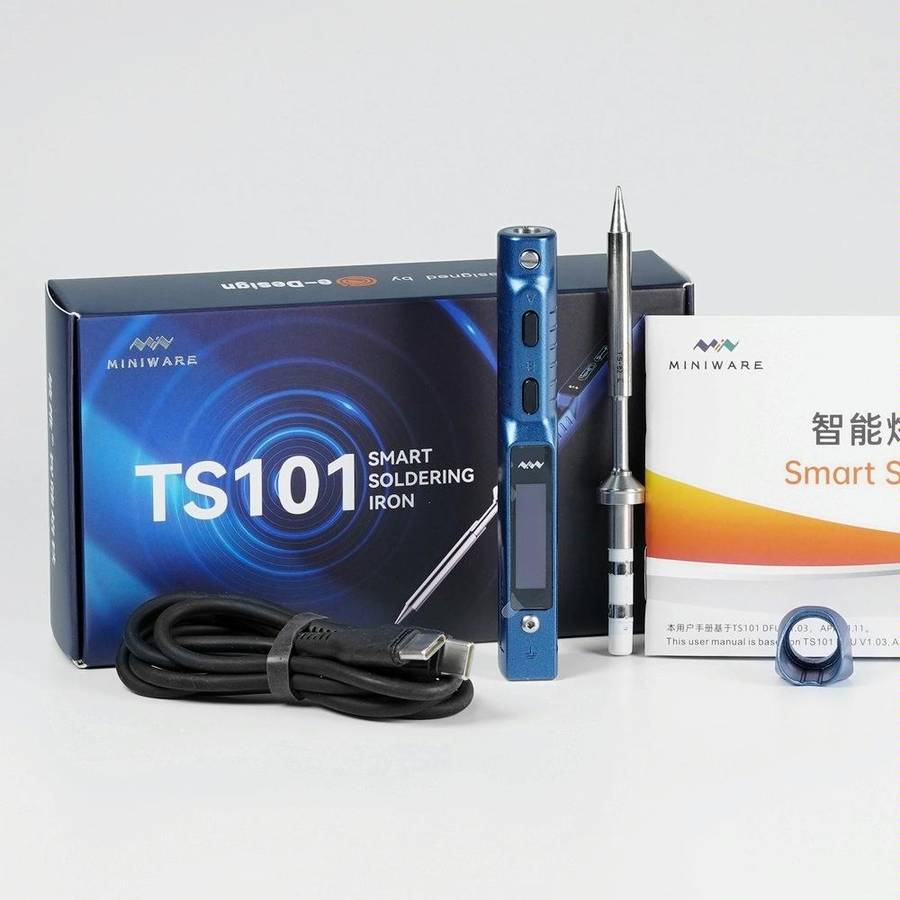 MINIWARE TS101 PD DC Soldering Iron 90W Portable Soldering Pen(With D24 Soldering Iron Head)