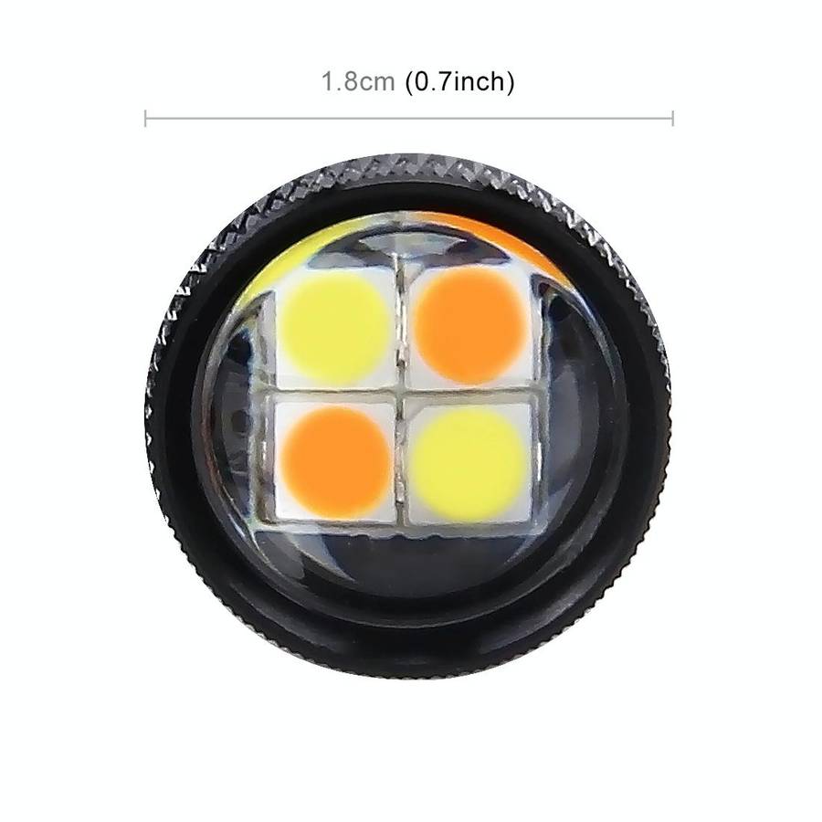 2 PCS Super Bright P13W DC 12V 5W 350LM Auto Car Fog Light with 16 SMD-3030 LED Bulbs Lamp, White...