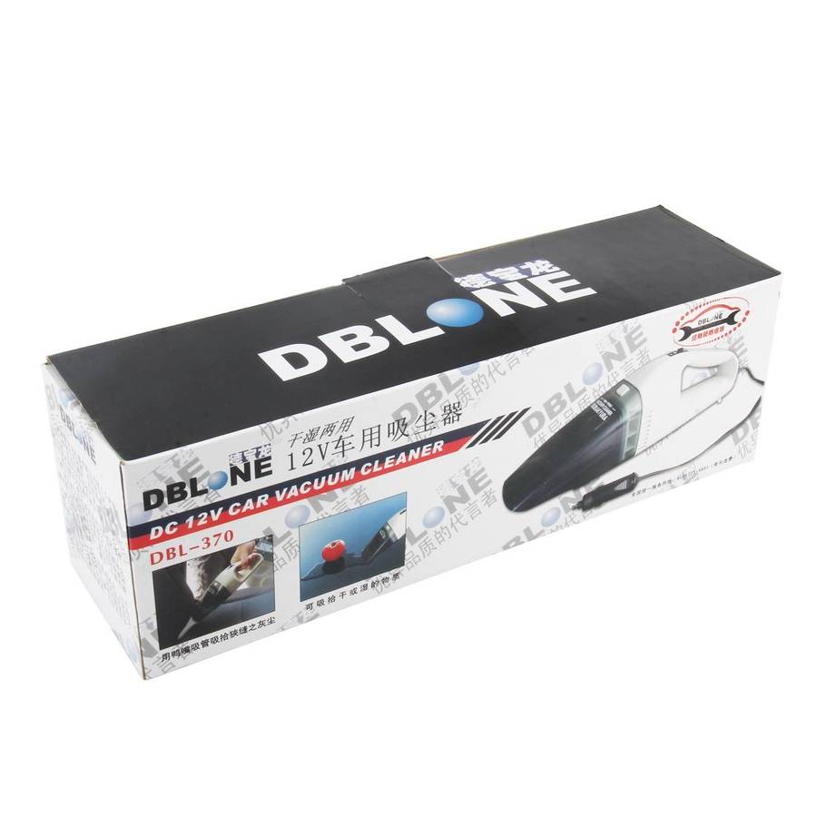 DBL-370 12V Car Vacuum Cleaner Portable Handheld Auto Car Vehicle Vacuum Cleaner Rechargeable Wet...