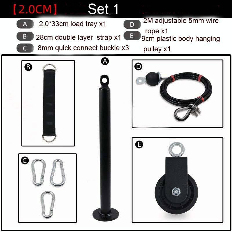 Homemade Fitness Equipment Home High Pull-Down Training Equipment Rally Triceps, Specification: 2...