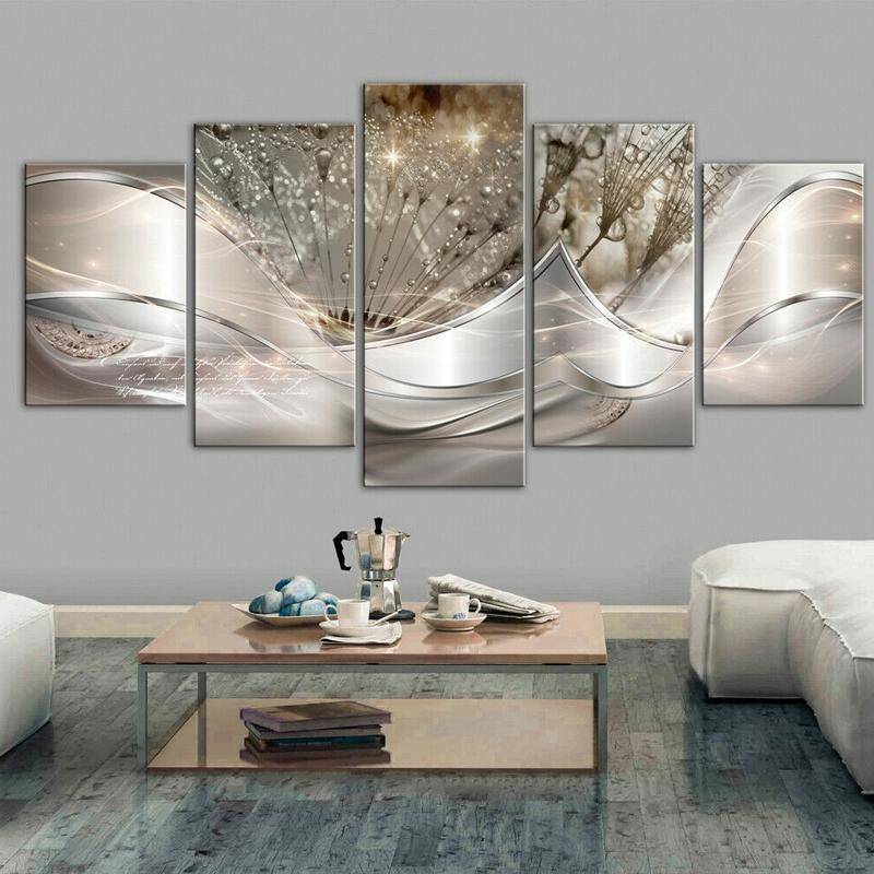Sofa Background Wall Decorative Painting Hanging Paintings Frameless, Size: 20x50cm(Yellow)