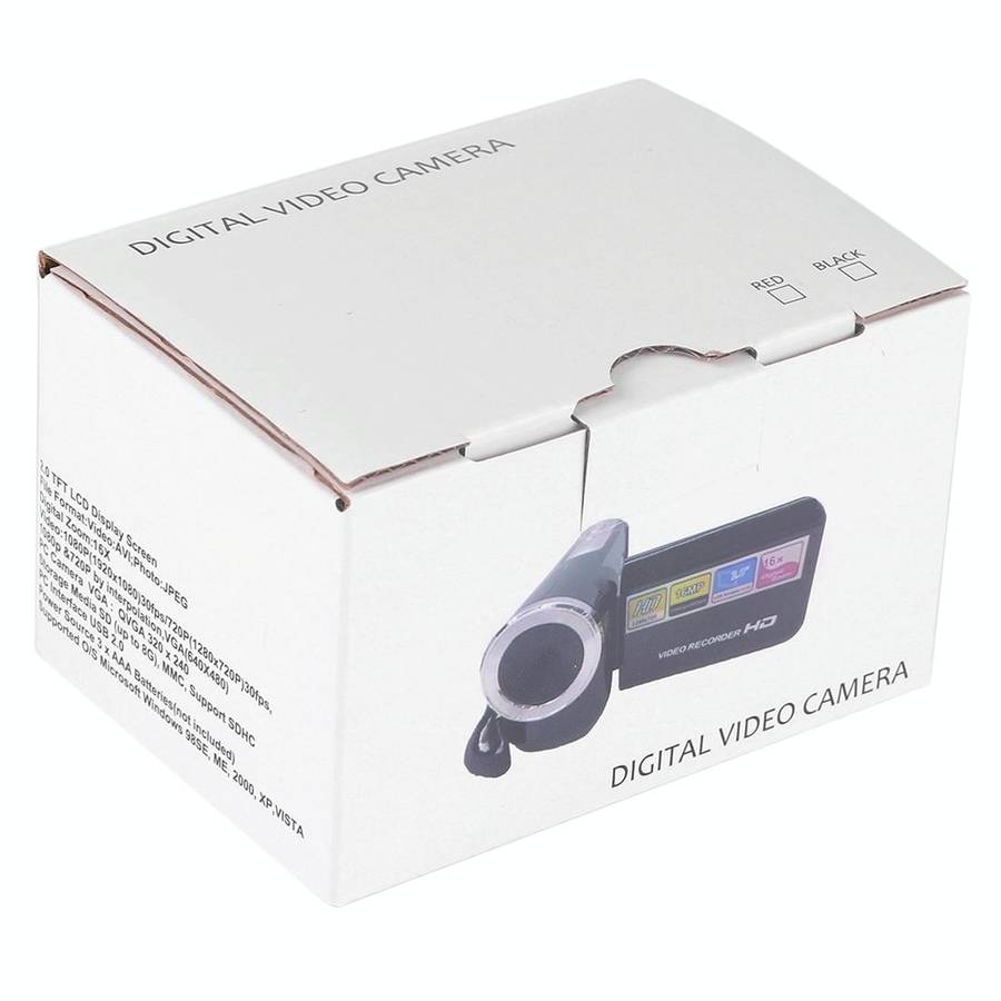 1280x720P HD 16X Digital Zoom 16.0 MP Digital Video Camera Recorder with 2.0 inch LCD Screen(Black)