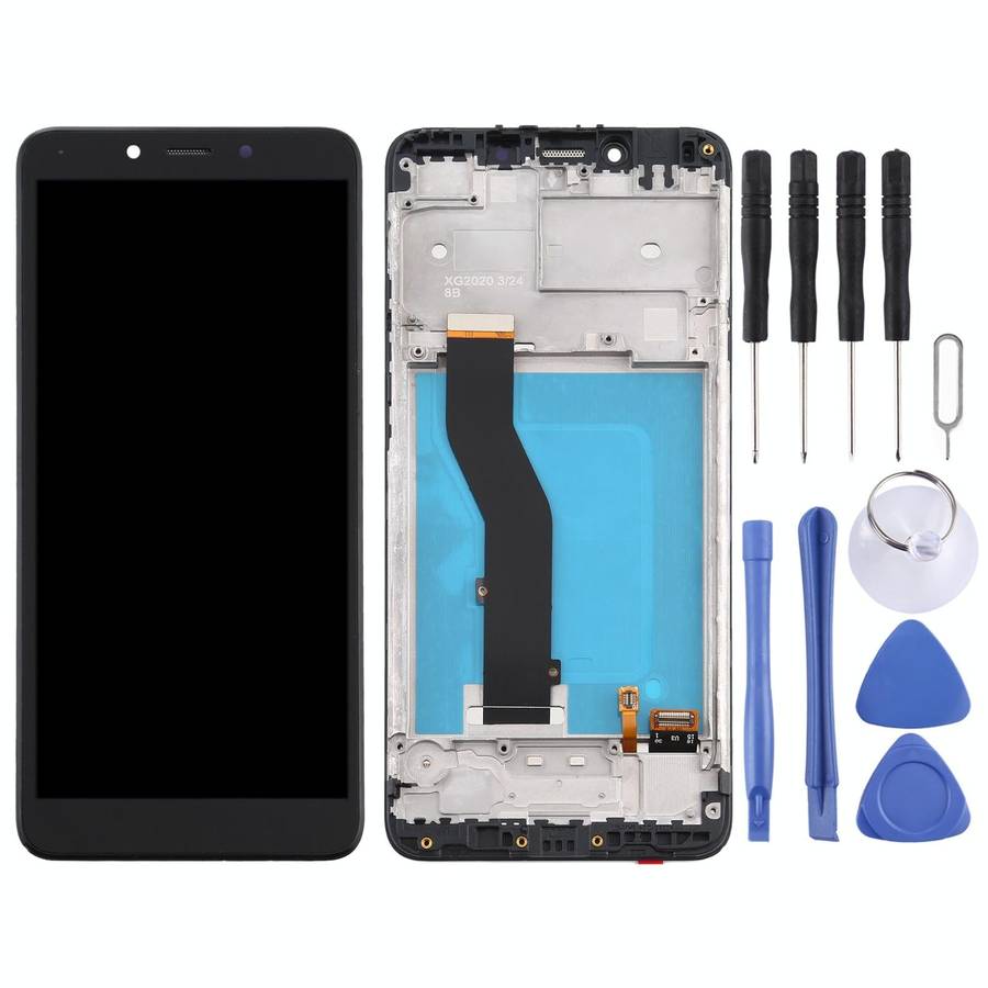 LCD Screen for LG K20 (2019)LM-X120EMW LMX120EMW LM-X120 Digitizer Full Assembly With Frame (Black)