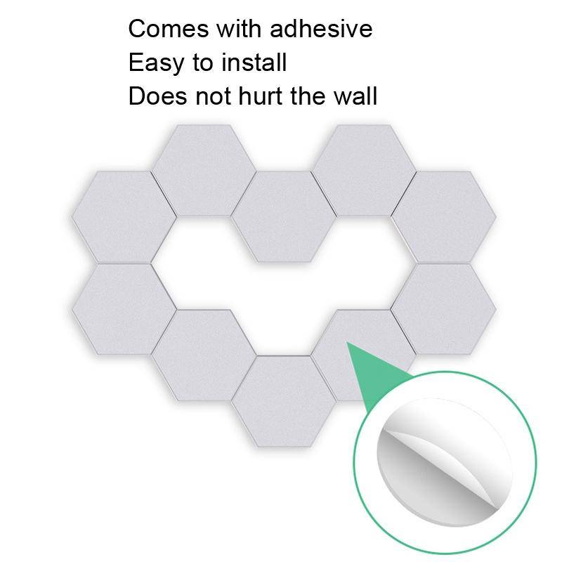 LED Quantum Honeycomb Night Light RGB Atmosphere Decorative Light, Style: Touch(Colorful)