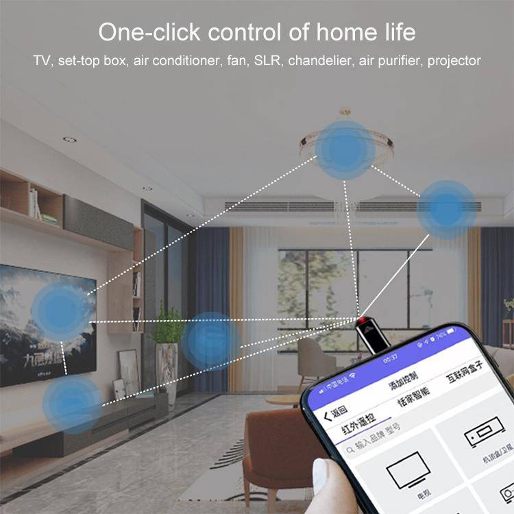 R09 Mobile Phone Intelligent Remote Control Infrared Mobile Phone Remote Control, Interface: Micr...