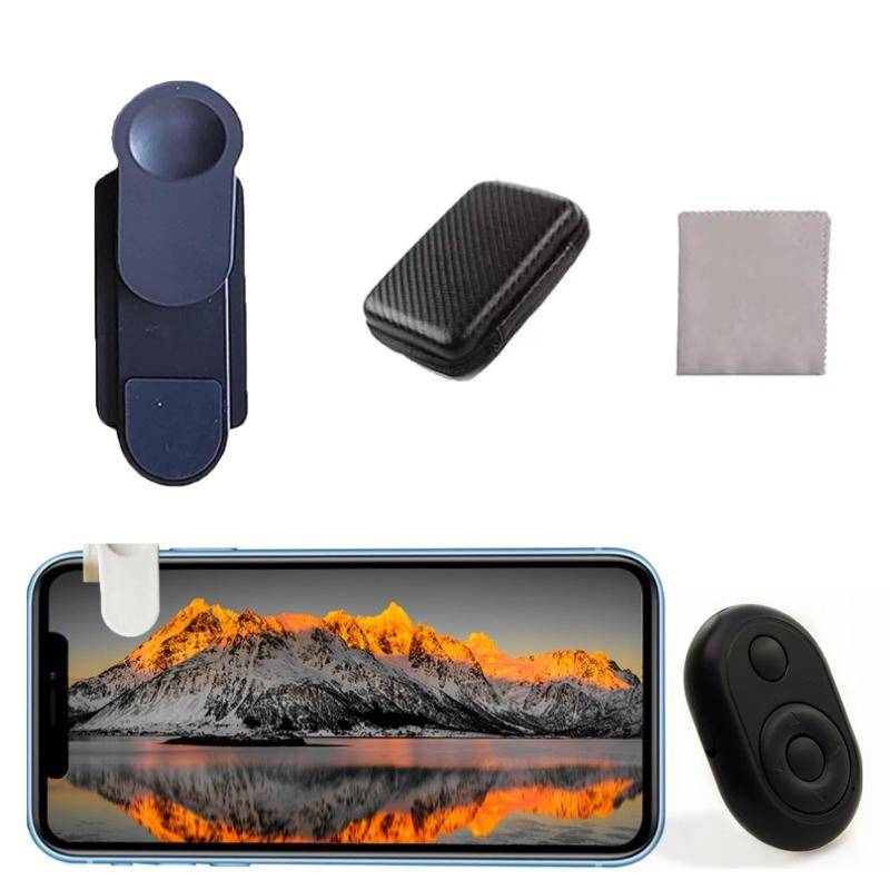 Smartphone Camera Mirror Reflection Clip Selfie Reflector Shooting Supplies, Spec: With Remote Co...