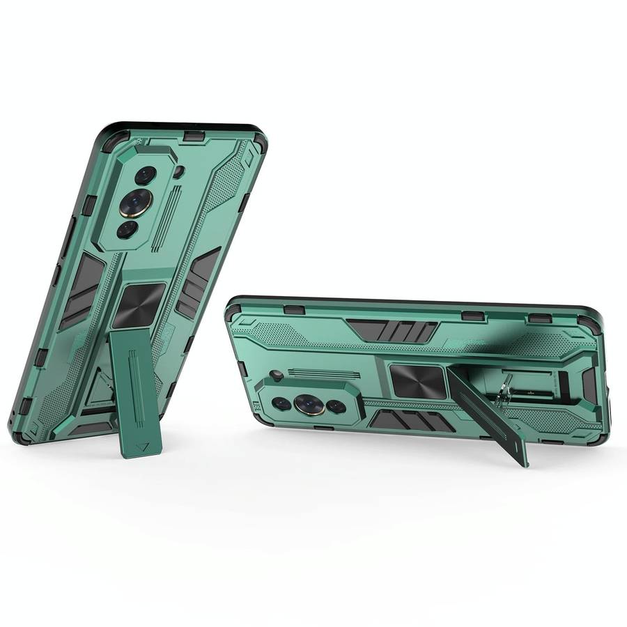 For Huawei Nova 10 Pro 4G Supersonic PC + TPU Shock-proof Protective Phone Case with Holder(Green)