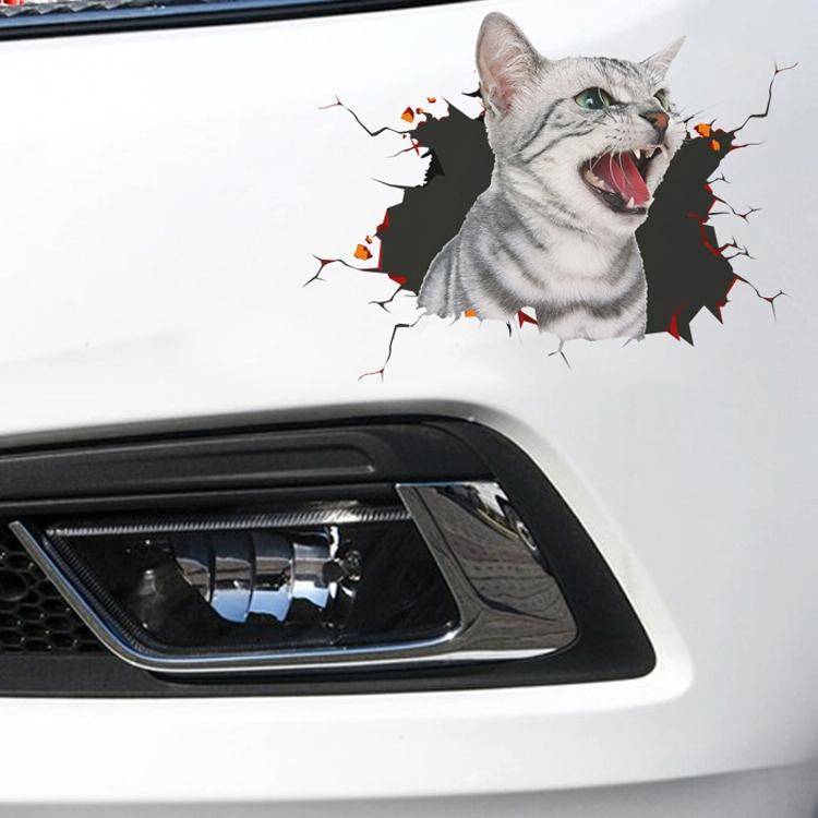 4 PCS 3D Simulation Animal Personality Car Stickers Glass Car Door Scratches Decorative Occlusion...