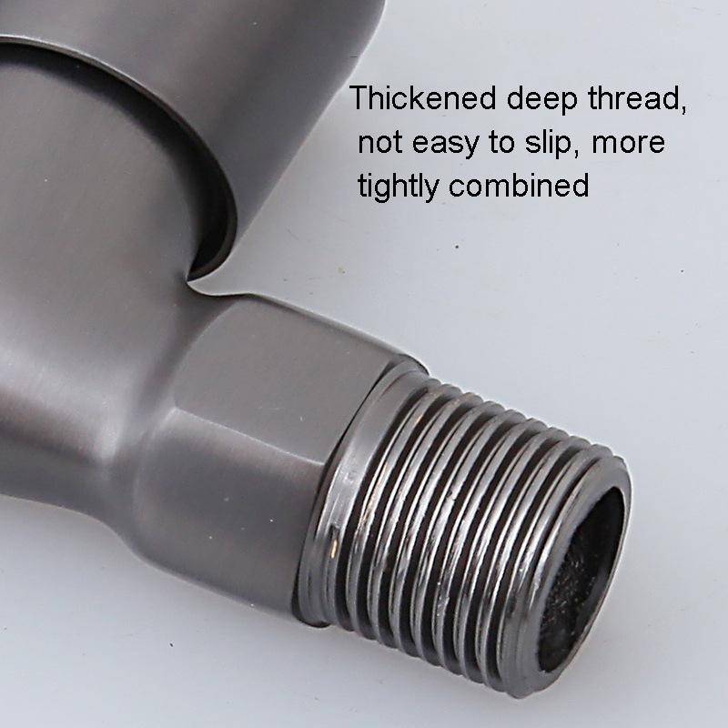 Bathroom Toilet Stainless Steel Bib Tap Wall Mounted Washing Machine Water Tap ,Spec: Short Type