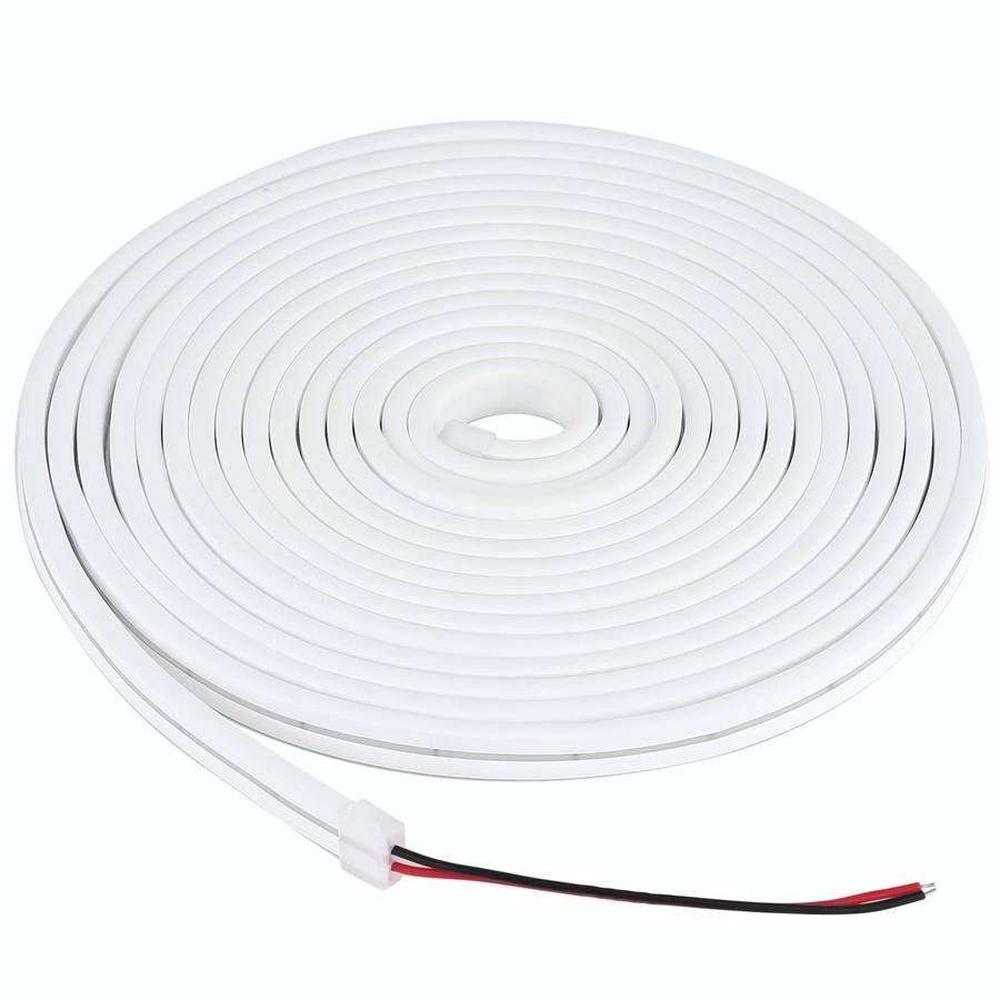 CJ-1206 12V 6A 5m IP65 Waterproof Silicone Neon LED Strip Light(White)