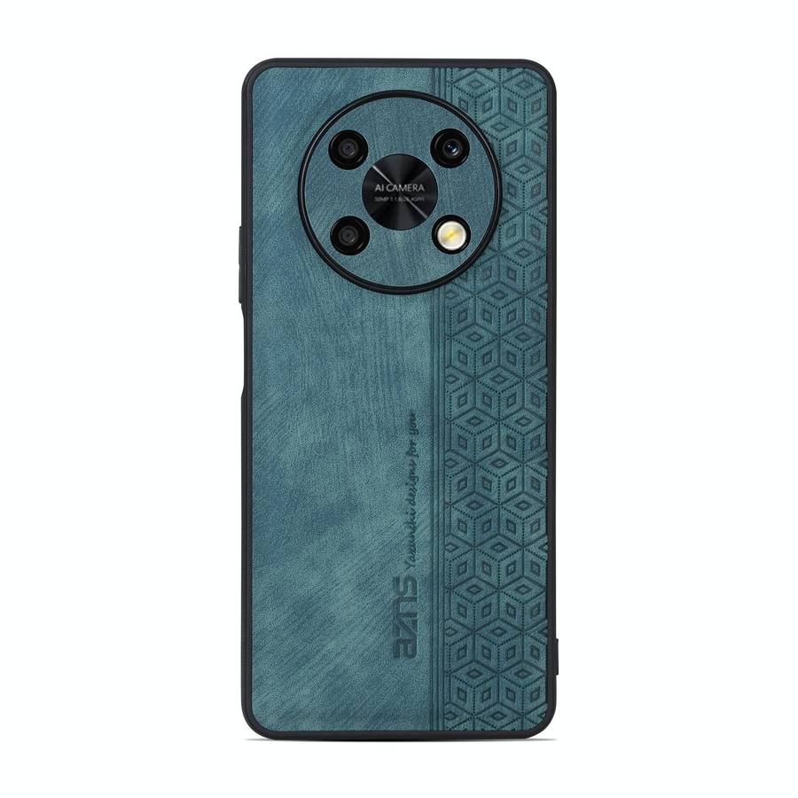 For Huawei Enjoy 50 Pro / nova Y90 AZNS 3D Embossed Skin Feel Phone Case(Dark Green)