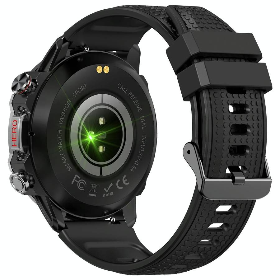 K10 1.39 inch IP67 Waterproof Smart Watch, Support Heart Rate / Sleep Monitoring(Black Silver)