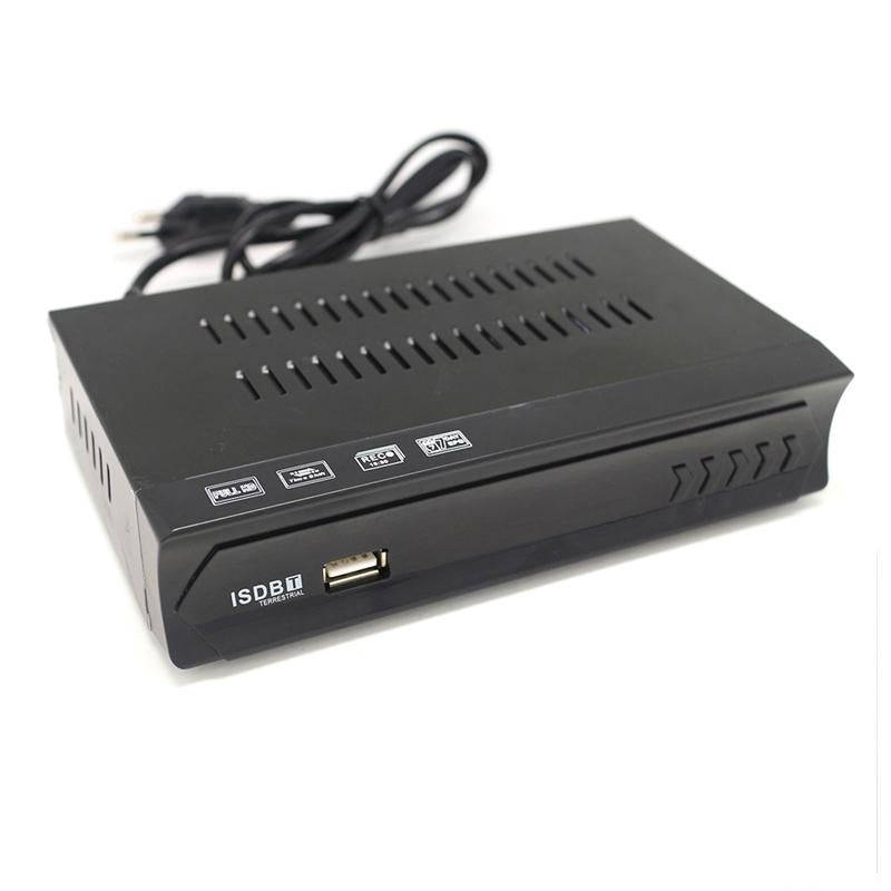 ISDB-T Satellite TV Receiver Set Top Box with Remote Control, For South America, Philippine(EU Plug)
