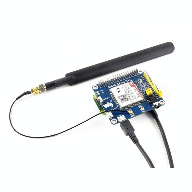 Waveshare 4G / 3G / 2G / GSM / GPRS / GNSS HAT for Raspberry Pi, LTE CAT4, for Southeast Asia, We...