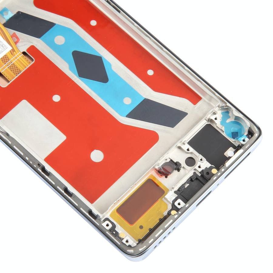 For Honor Magic5 Lite Original LCD Screen Digitizer Full Assembly with Frame (Silver)