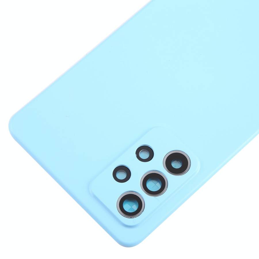 For Samsung Galaxy A52 5G / A52 4G Battery Back Cover with Camera Lens Cover(Blue)