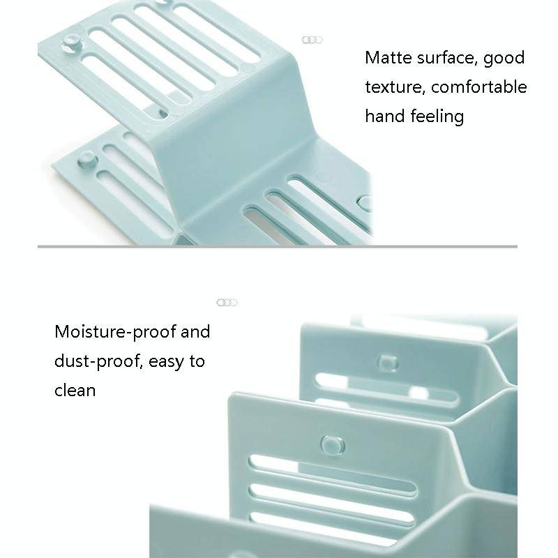 5 PCS TM19009 Drawers Storage Separator Retractable Drawer Divider(White)