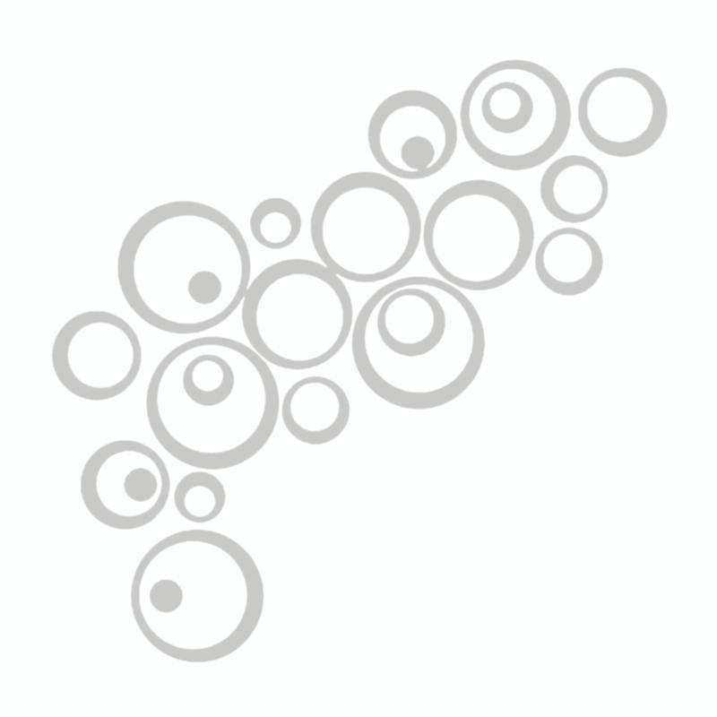 24 PCS 3D DIY Circles Decoration Mirror Wall Stickers for TV Background Home Decor Acrylic Decor ...