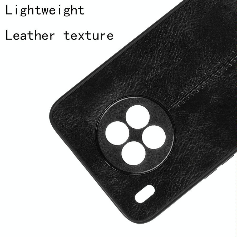 For Huawei nova 8i / Honor 50 Lite Sewing Cow Pattern Skin Phone Case(Black)